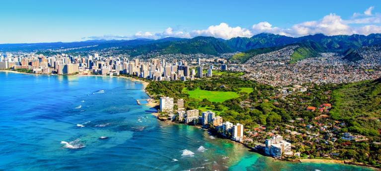 view of honolulu