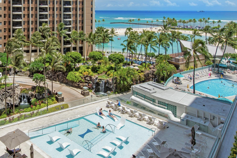 view of pools at Marina Hawaii Vacations