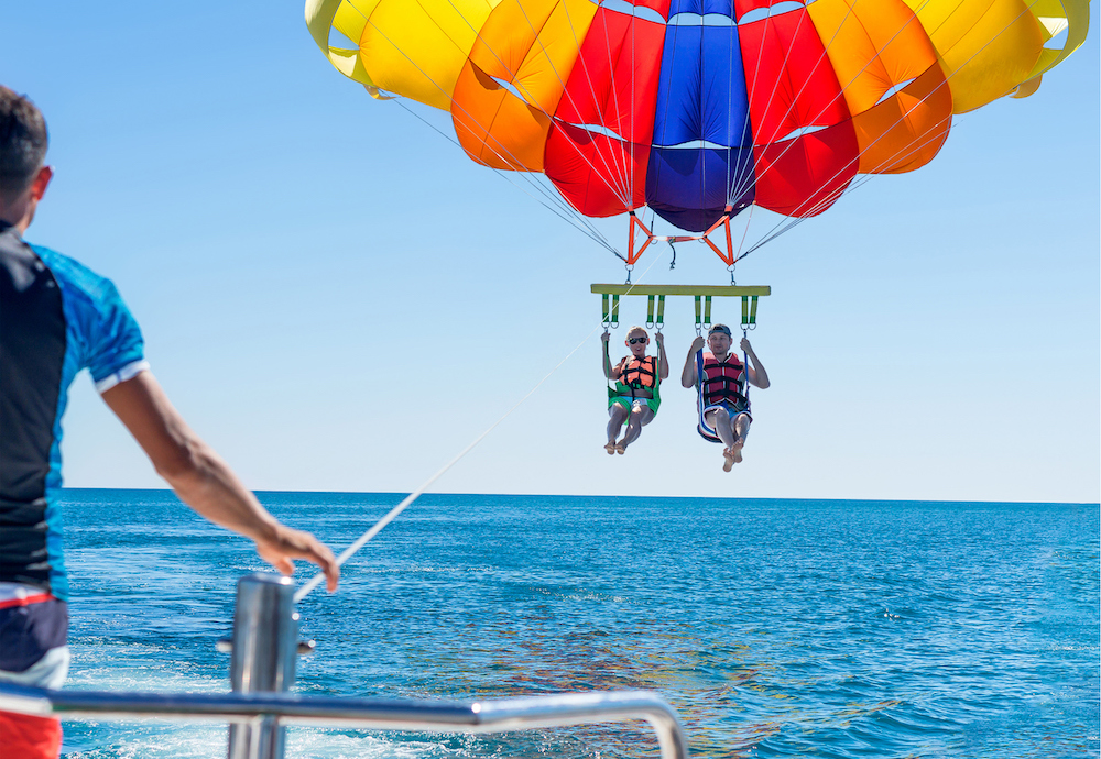 parasailing
